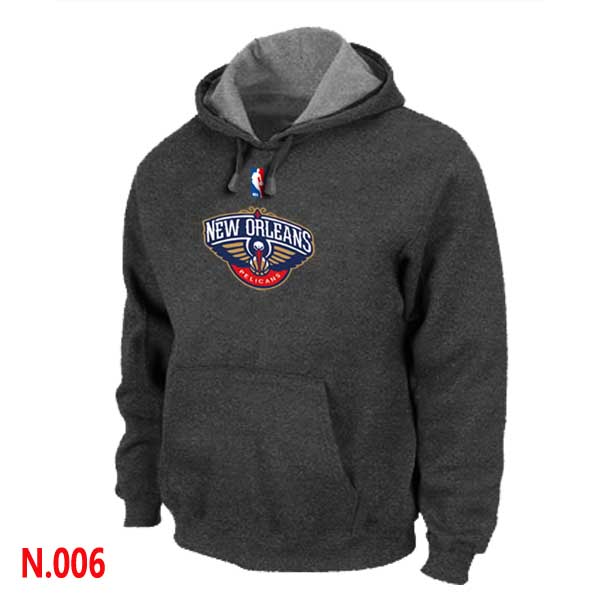 Mens New Orleans Pelicans D.Grey Pullover Hoodie - Click Image to Close